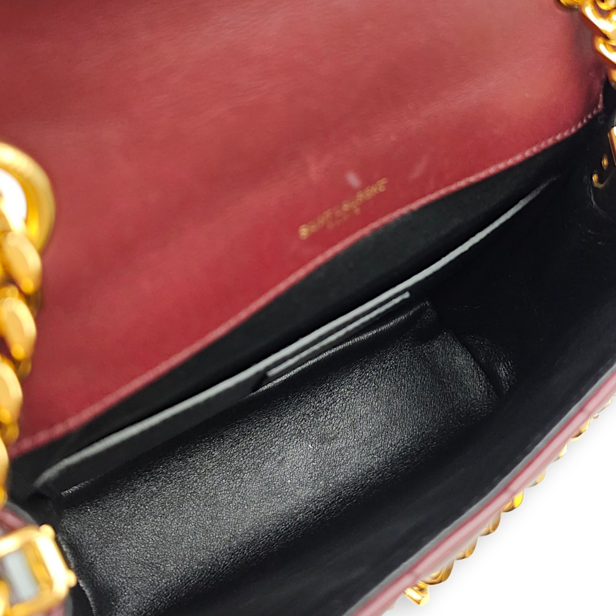 VIcky  Bordeaux Shoulder Bag in Lambskin Gold hardware