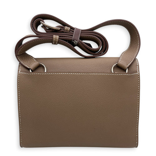 Sac a Depeches 21 Etoupe in Togo Gold hardware