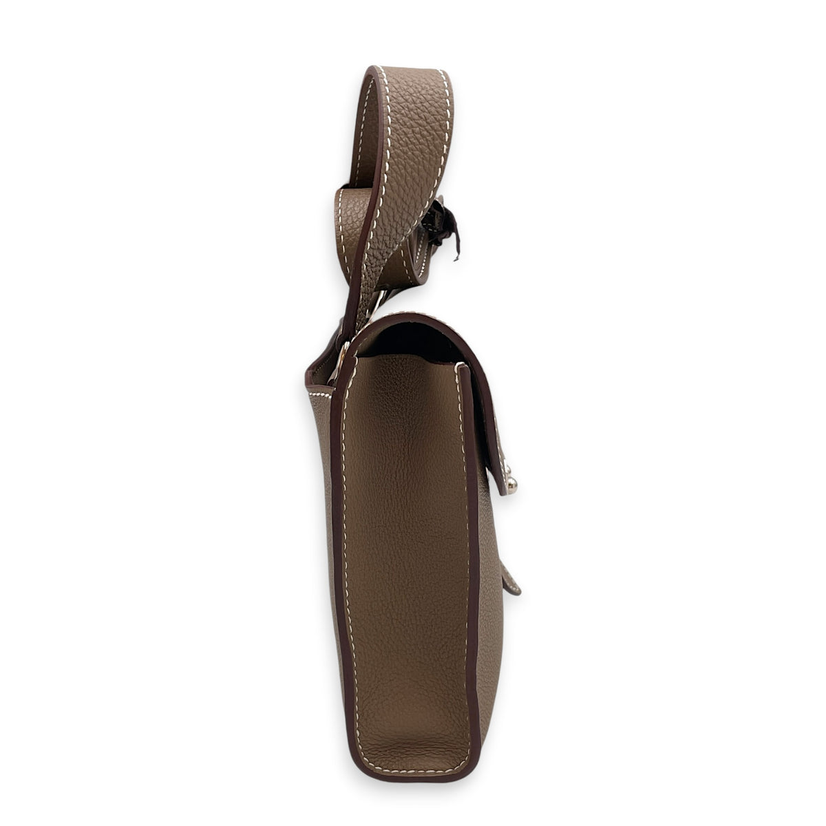 Sac a Depeches 21 Etoupe in Togo Gold hardware