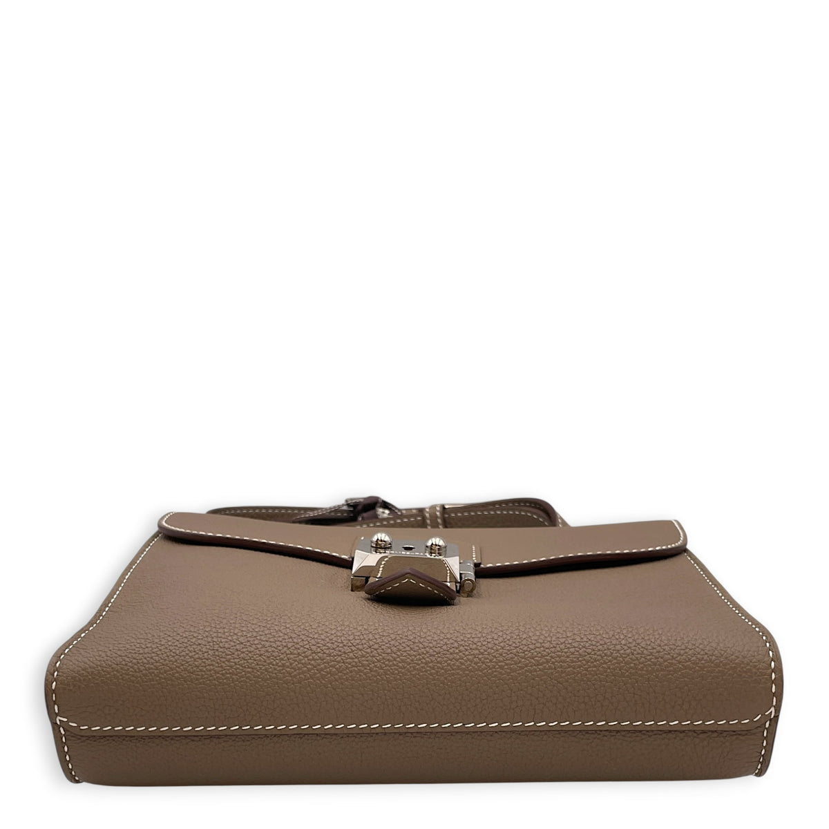 Sac a Depeches 21 Etoupe in Togo Gold hardware
