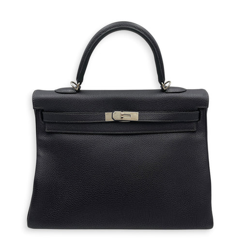 Kelly 35 Blue Indigo in Togo Palladium hardware CL2608-023111 1