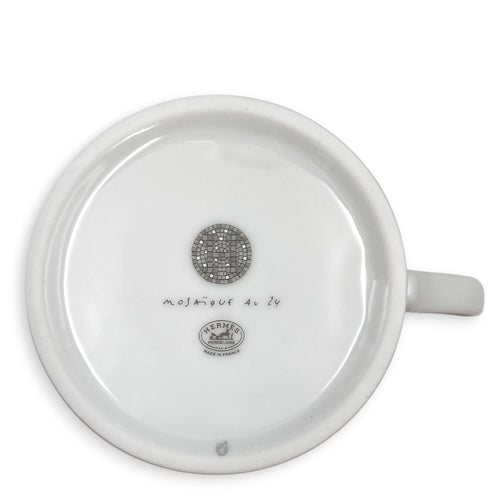 Mosaique Au 24 Platinum Mug  Tableware in Porcelaine