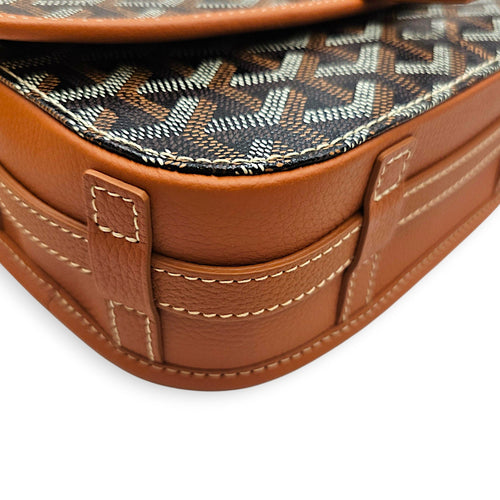 Belvedere PM Brown Shoulder Bag in Coated Canvas Silver hardware CL2608-023119 8