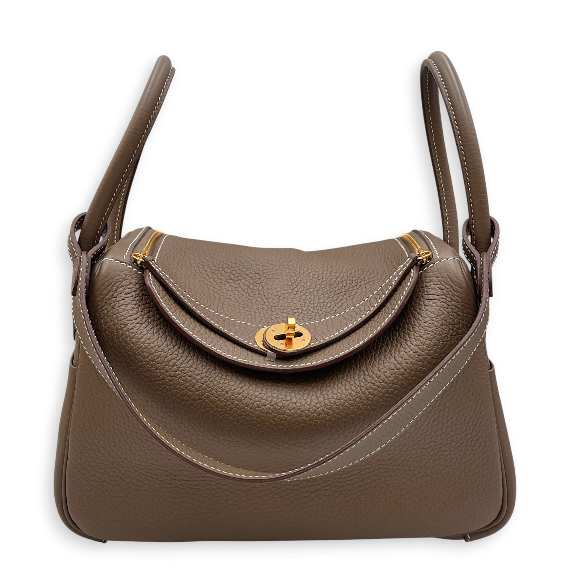 Lindy 26 Etoupe in Clemence Gold hardware CL2608-023121 10