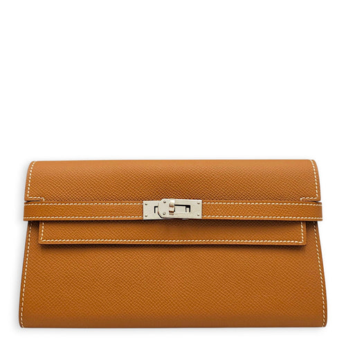 Kelly Gold Wallet in Epsom Palladium hardware CL2608-023123 1