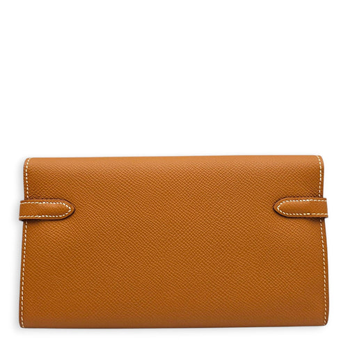 Kelly Gold Wallet in Epsom Palladium hardware CL2608-023123 2