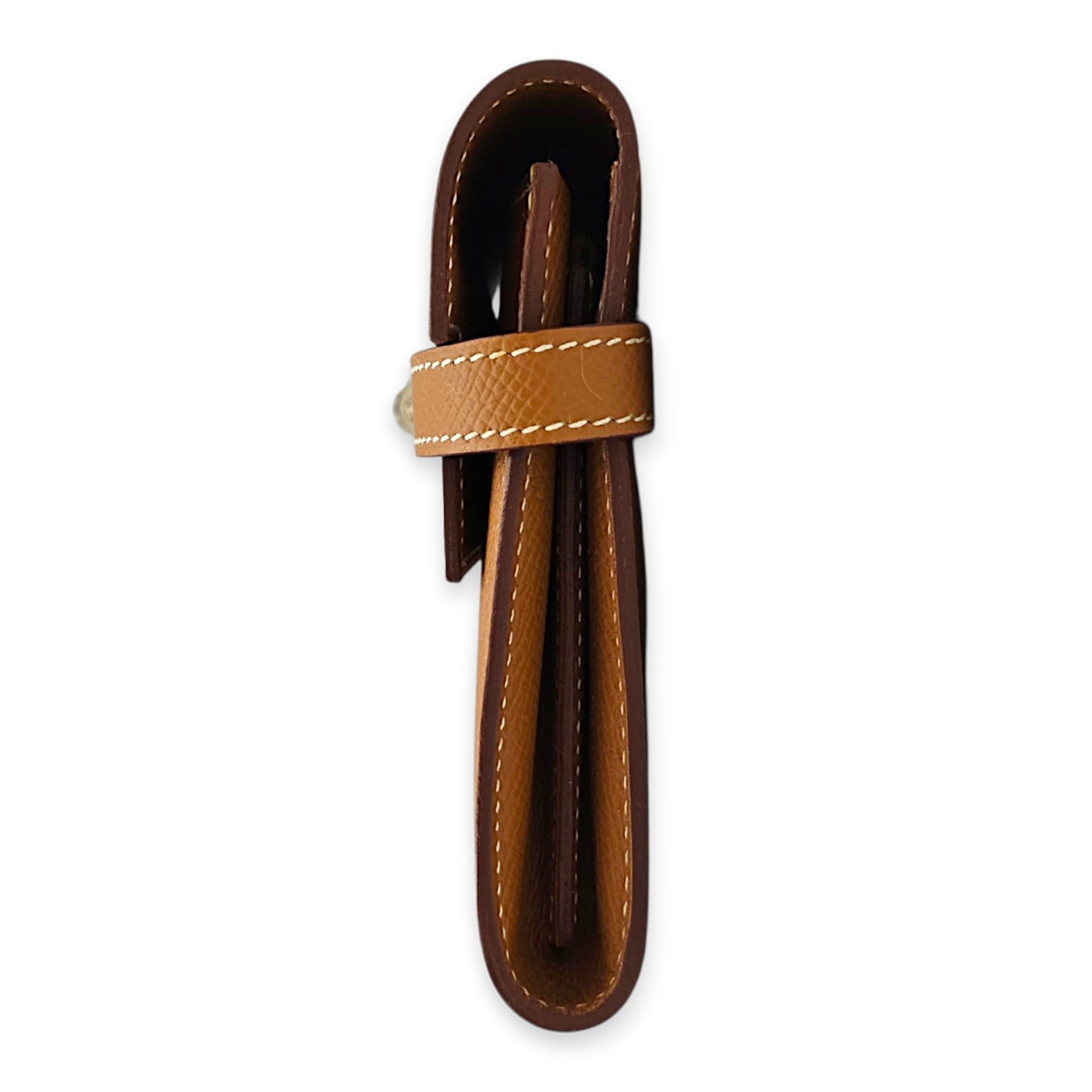 Kelly Gold Wallet in Epsom Palladium hardware CL2608-023123 4
