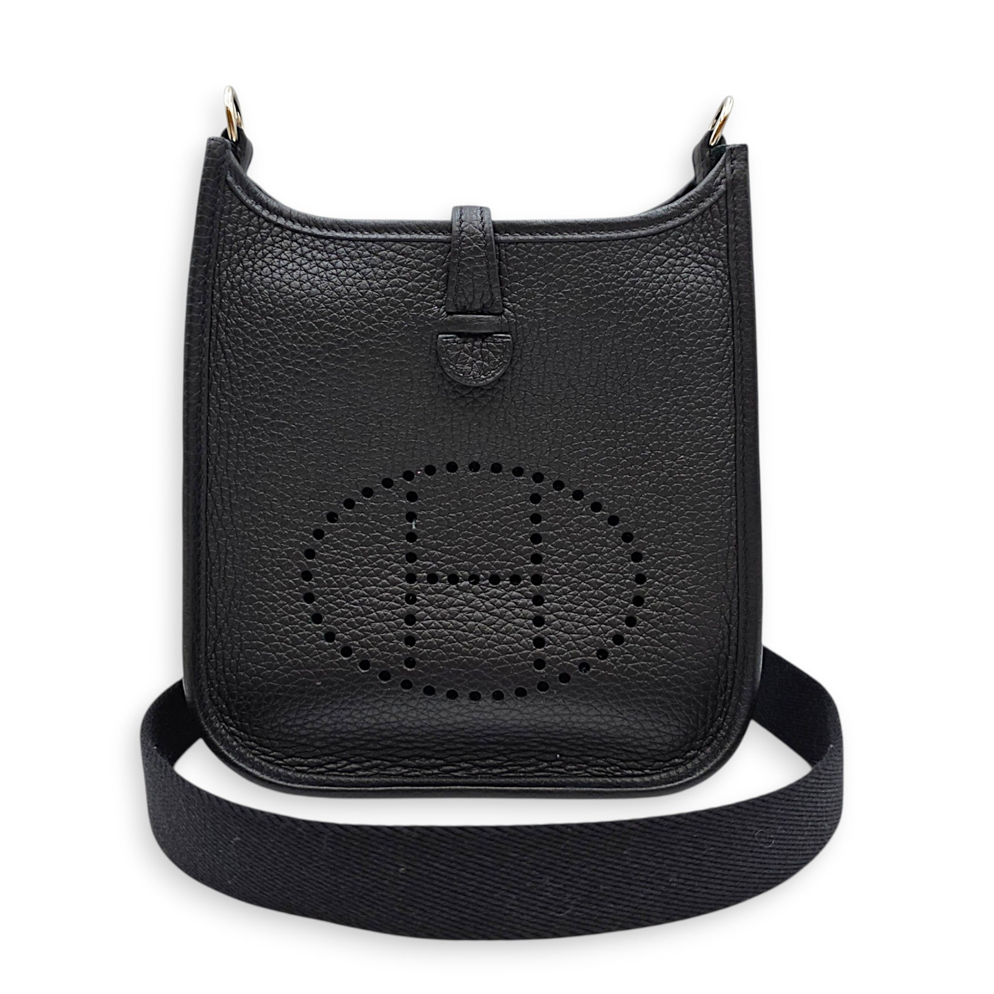 Evelyne Mini Noir in Clemence Palladium hardware CL2608-023133 3