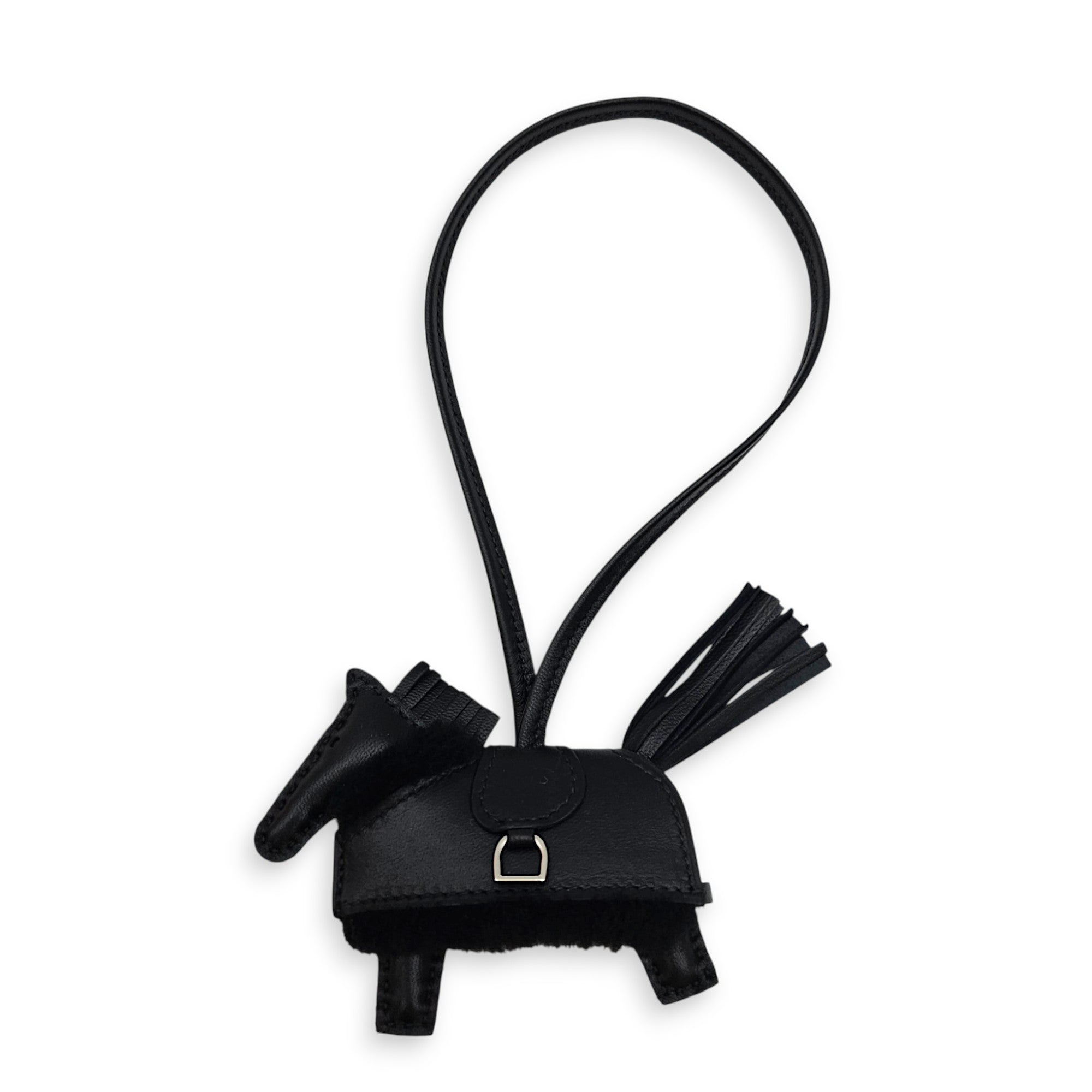 Rodeo Robeo Pluch  PM Noir Charm in Swift Palladium hardware CL2608-023135 2