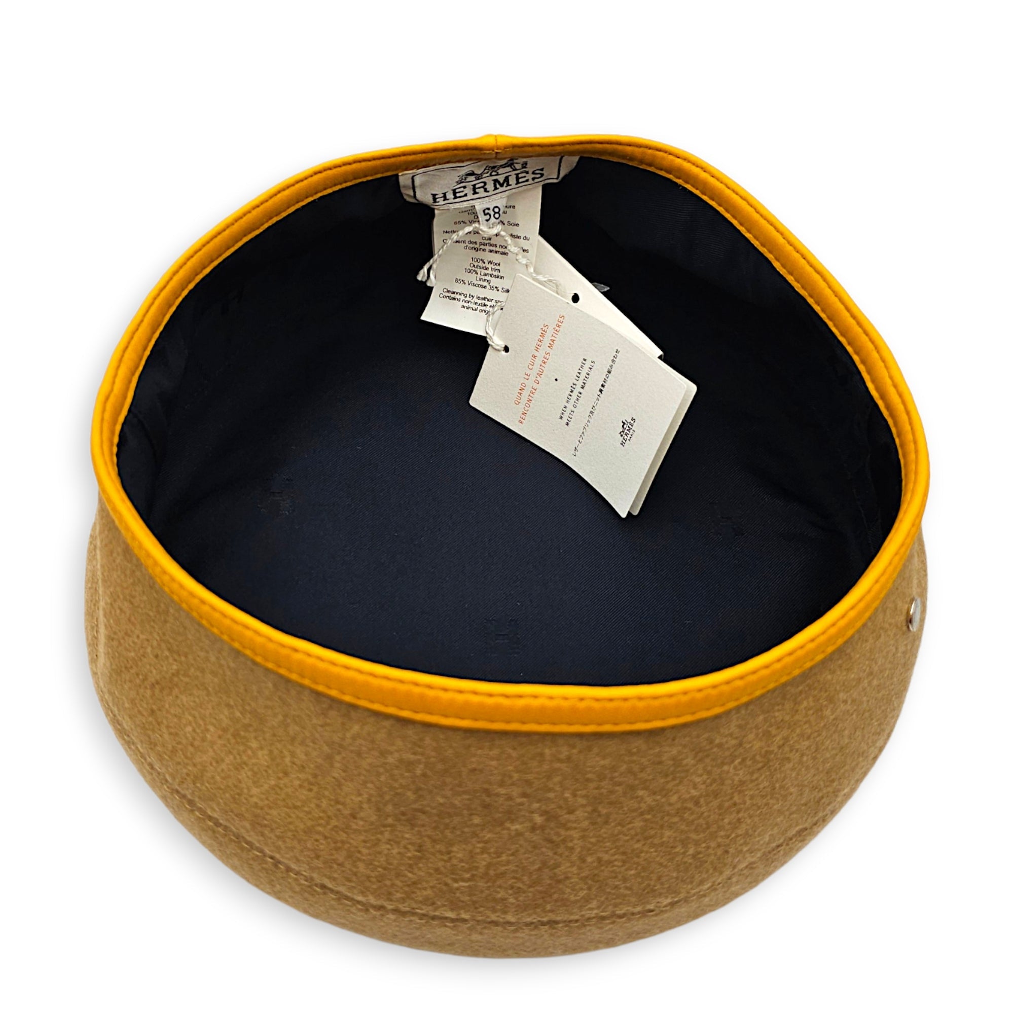 Saint Honore Beret 58 Beige Hat in Wool CL2608-023136 3