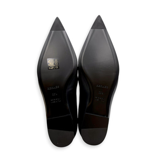 Kelly 36.5 Noir Flats in Calfskin Palladium hardware CL2608-023137 3