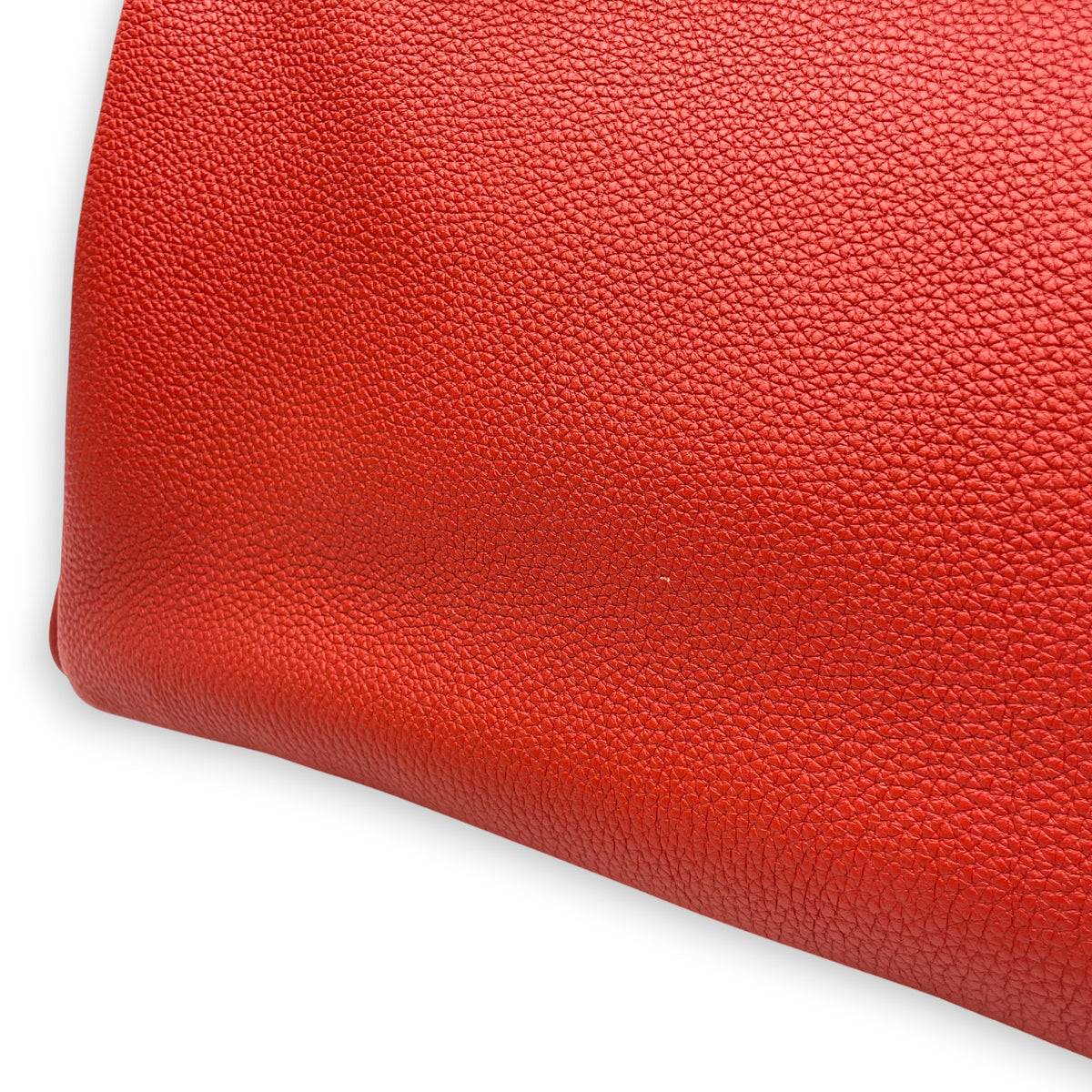 Birkin 35 Geranium  in Togo Palladium hardware