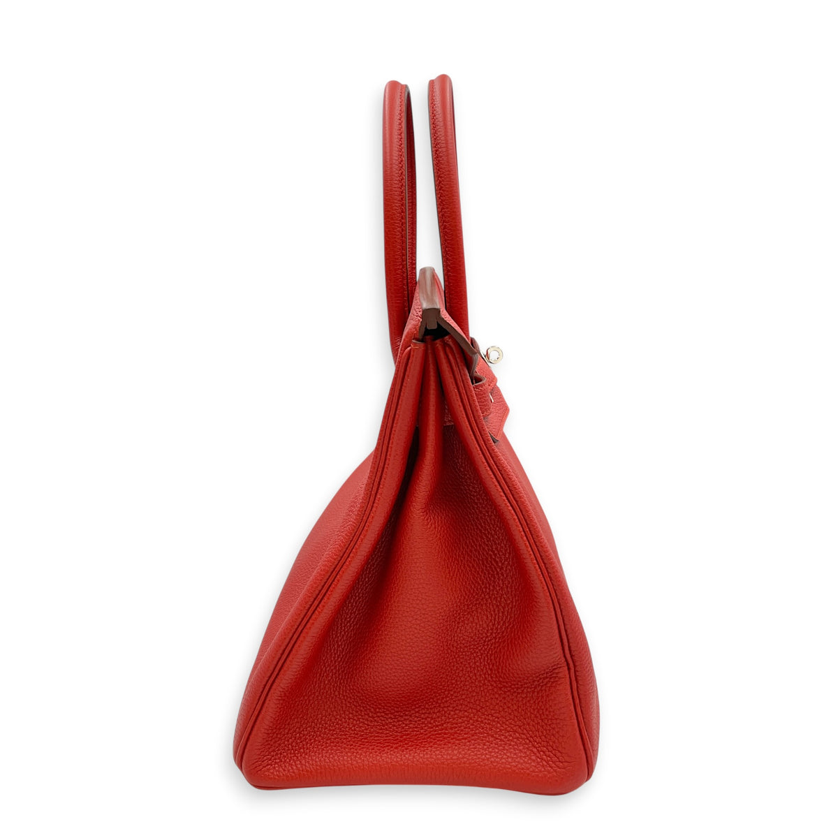Birkin 35 Geranium  in Togo Palladium hardware