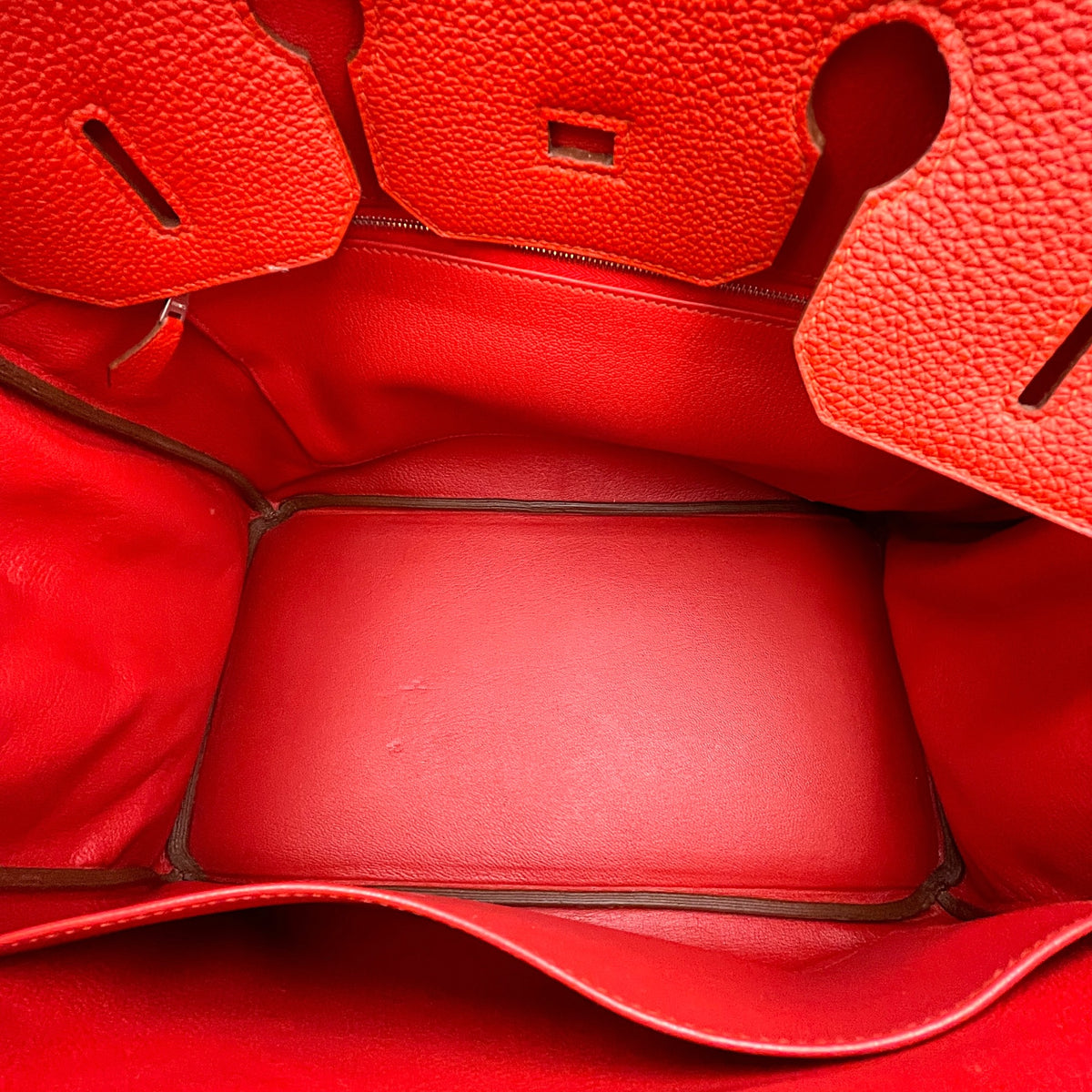 Birkin 35 Geranium  in Togo Palladium hardware