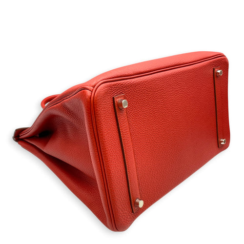 Birkin 35 Geranium  in Togo Palladium hardware