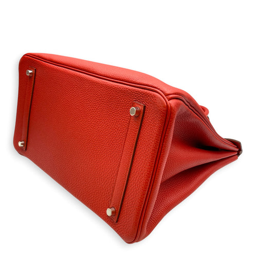 Birkin 35 Geranium  in Togo Palladium hardware