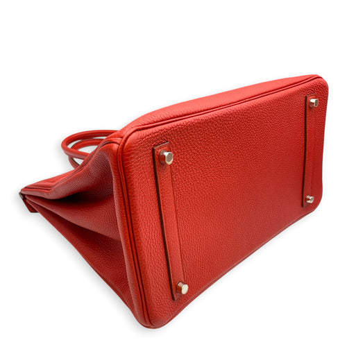 Birkin 35 Geranium  in Togo Palladium hardware