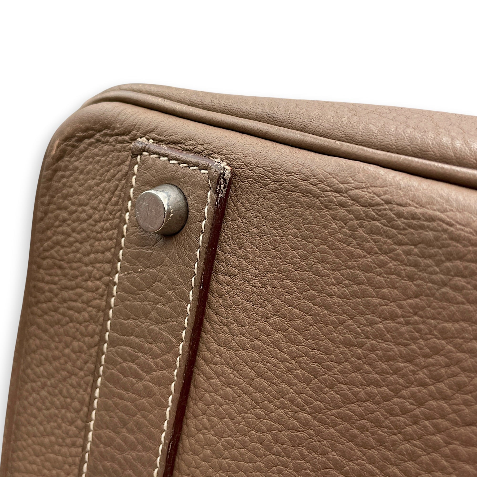 Birkin Voyage 50  Etoupe in Togo Palladium hardware CL2608-023139 10