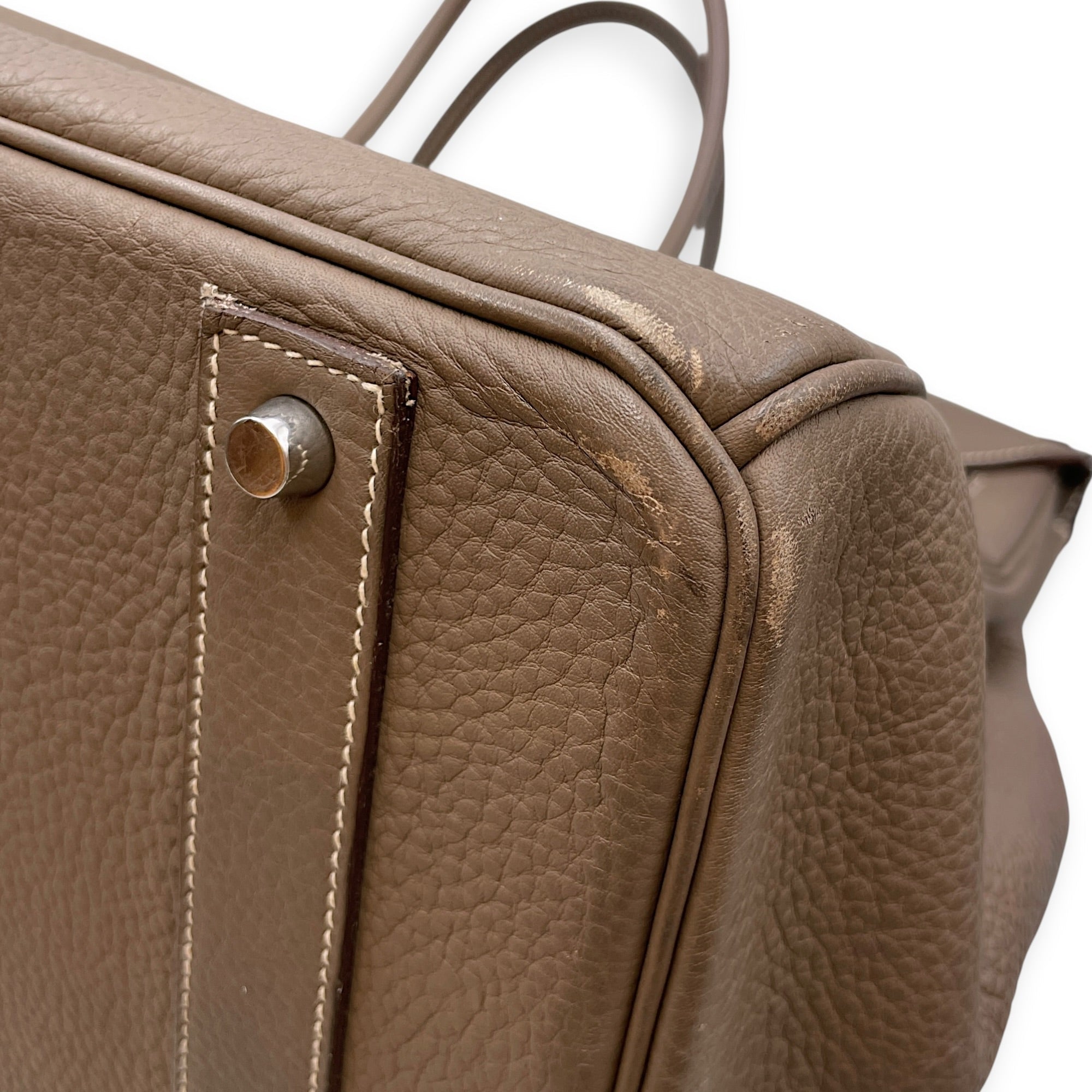 Birkin Voyage 50  Etoupe in Togo Palladium hardware CL2608-023139 11