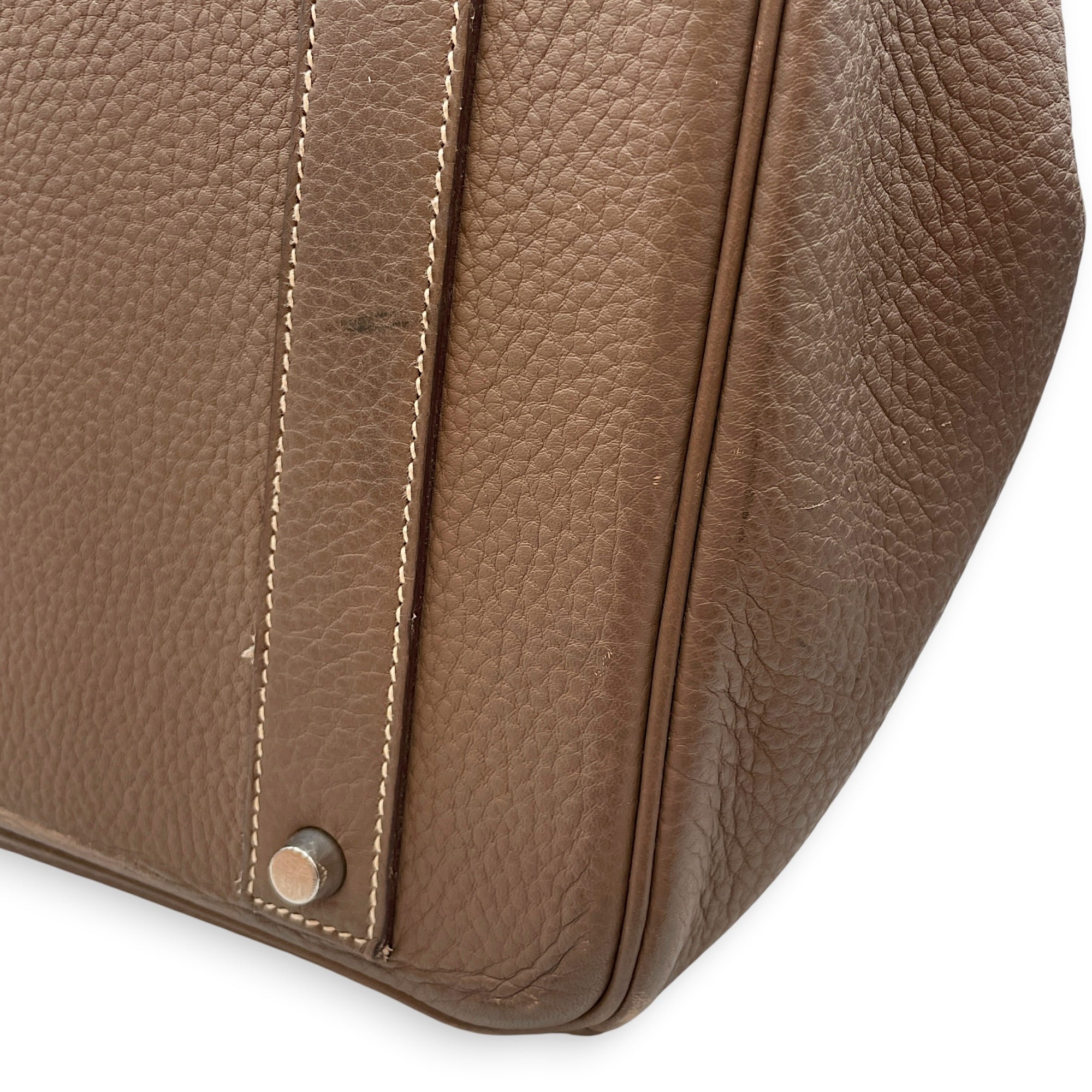Birkin Voyage 50  Etoupe in Togo Palladium hardware CL2608-023139 12