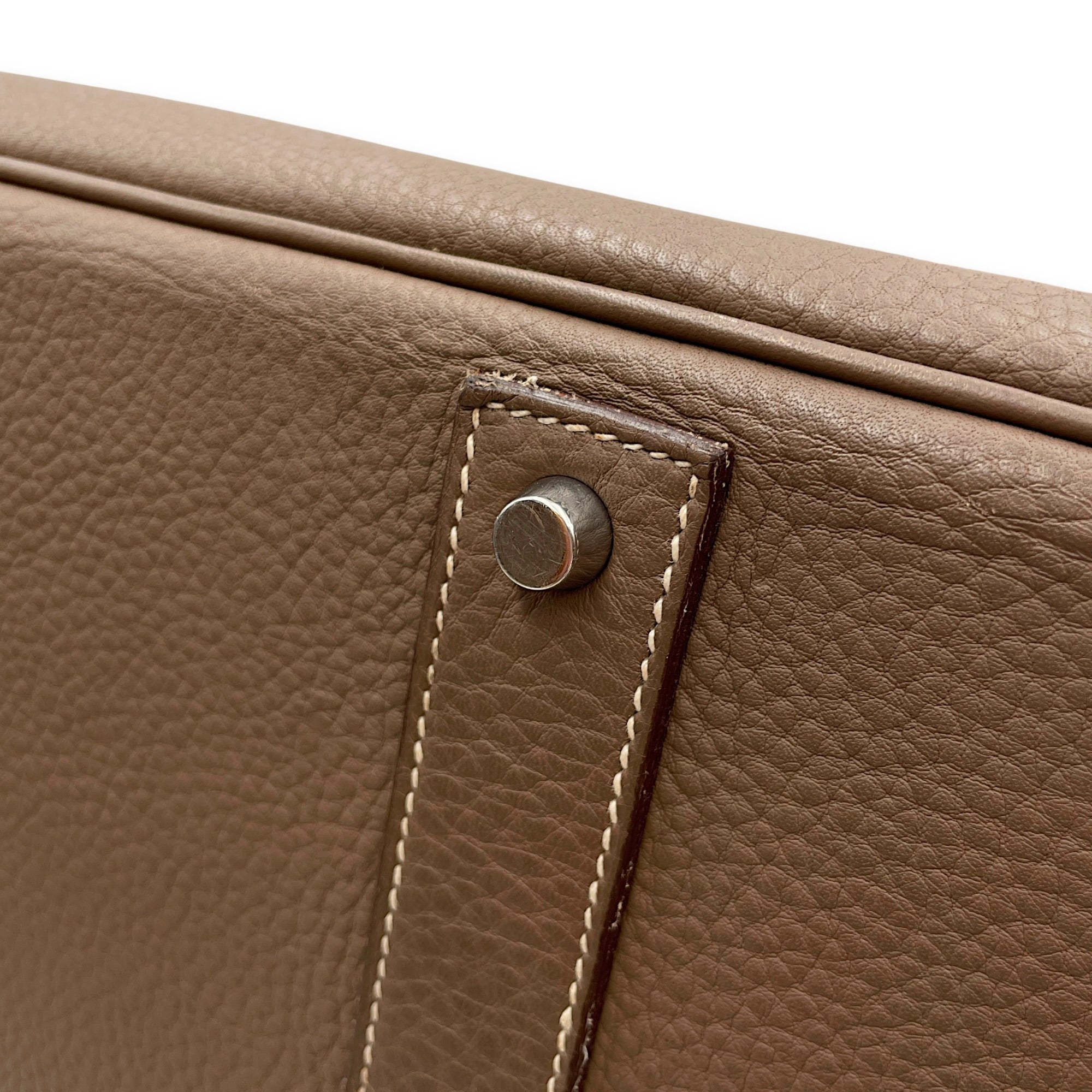 Birkin Voyage 50  Etoupe in Togo Palladium hardware CL2608-023139 14