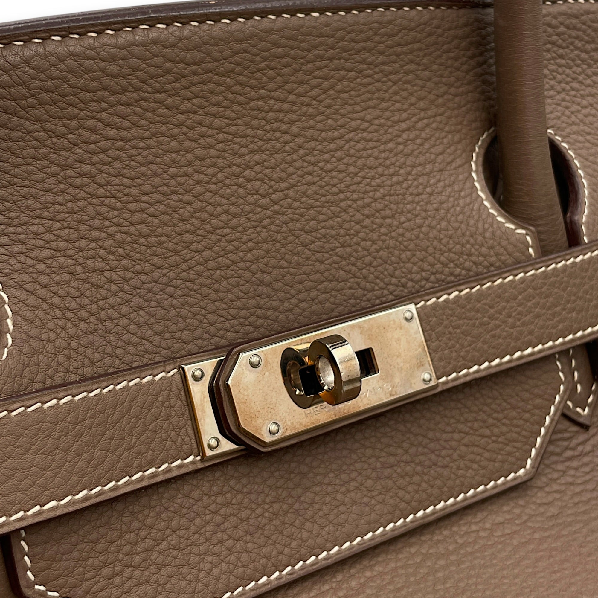 Birkin Voyage 50  Etoupe in Togo Palladium hardware CL2608-023139 15