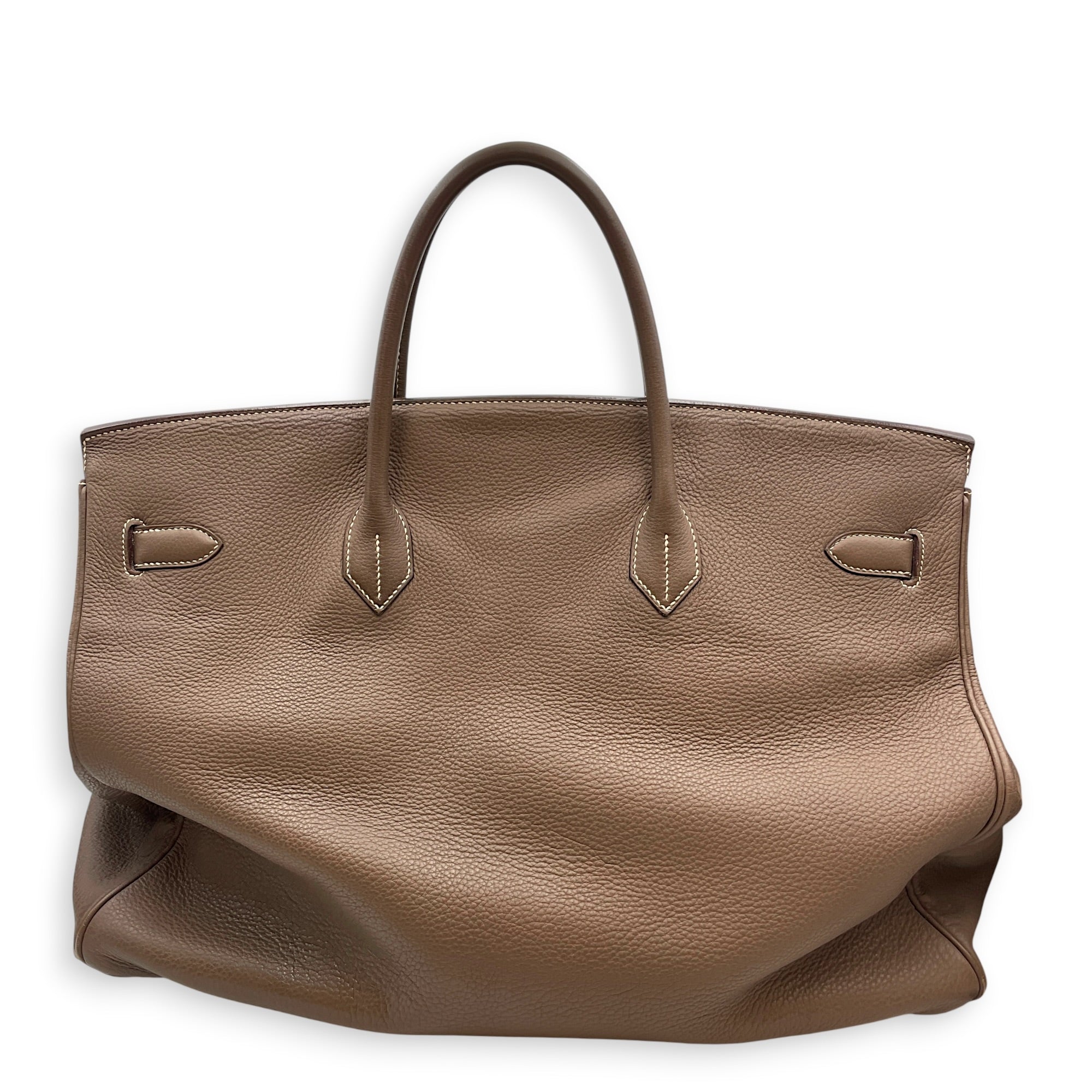 Birkin Voyage 50  Etoupe in Togo Palladium hardware CL2608-023139 2