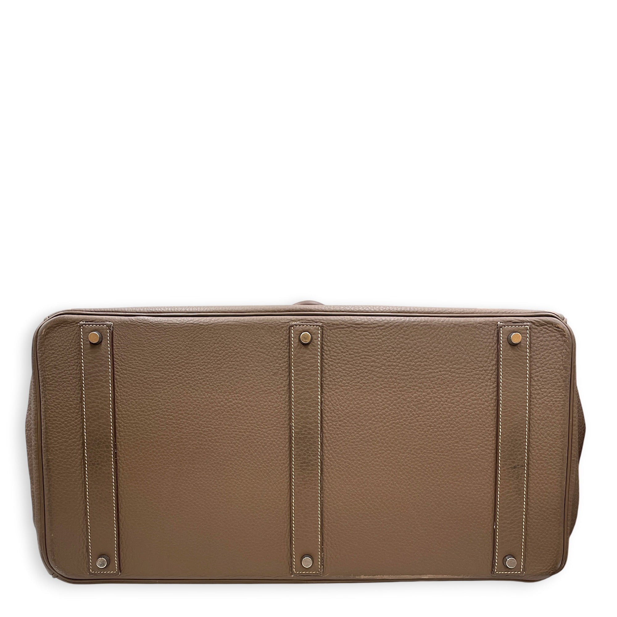 Birkin Voyage 50  Etoupe in Togo Palladium hardware CL2608-023139 5