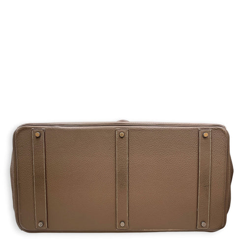 Birkin Voyage 50  Etoupe in Togo Palladium hardware CL2608-023139 5