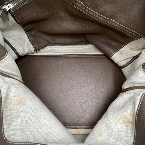 Birkin Voyage 50  Etoupe in Togo Palladium hardware CL2608-023139 6