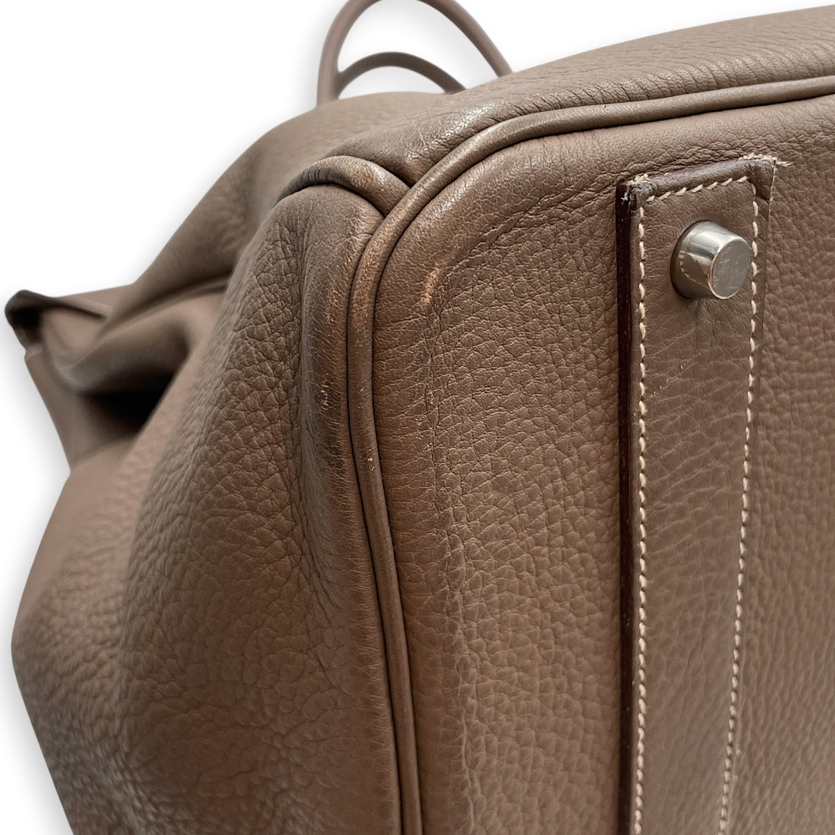 Birkin Voyage 50  Etoupe in Togo Palladium hardware