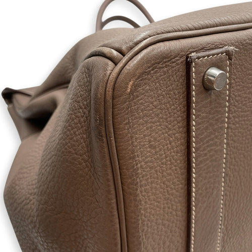 Birkin Voyage 50  Etoupe in Togo Palladium hardware CL2608-023139 8