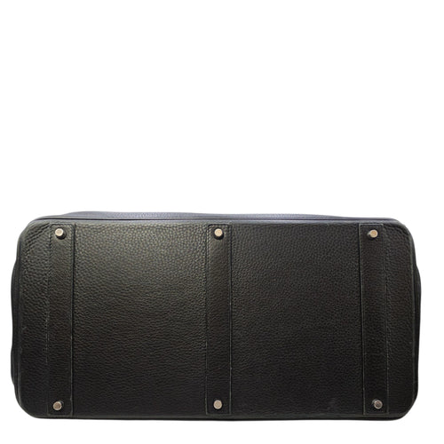 Birkin Voyage 50 Noir in Togo Palladium hardware