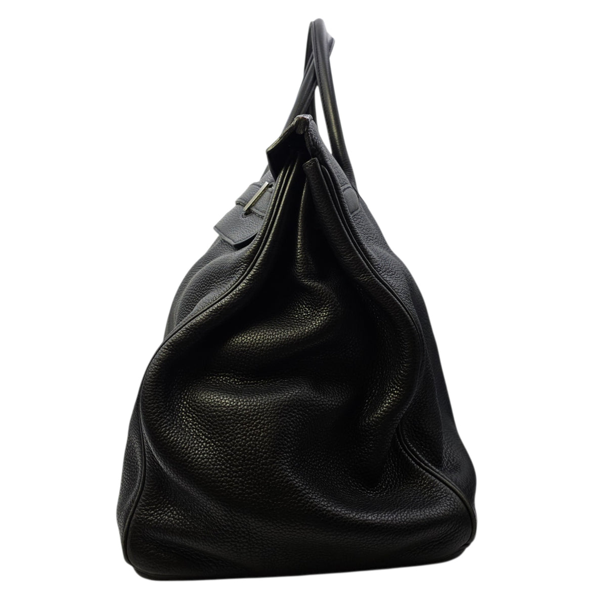 Birkin Voyage 50 Noir in Togo Palladium hardware