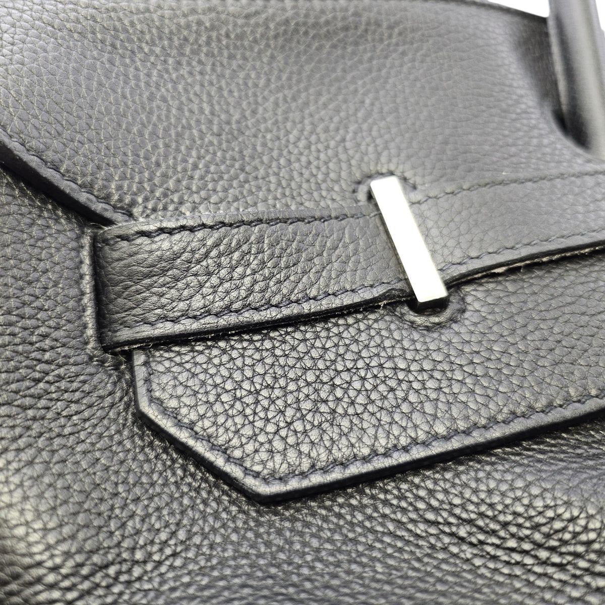 Birkin Voyage 50 Noir in Togo Palladium hardware