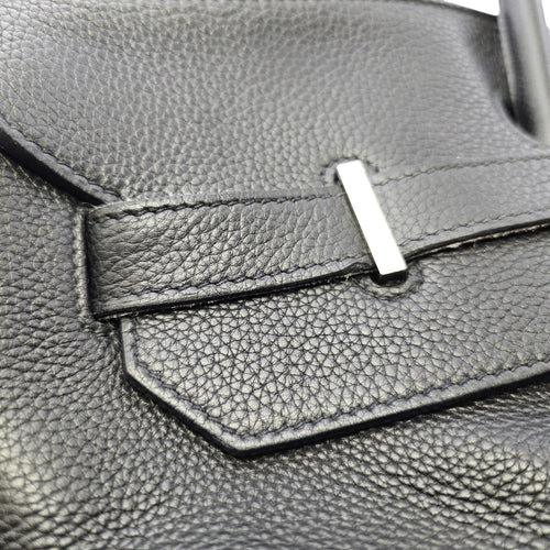 Birkin Voyage 50 Noir in Togo Palladium hardware