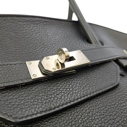 Birkin Voyage 50 Noir in Togo Palladium hardware