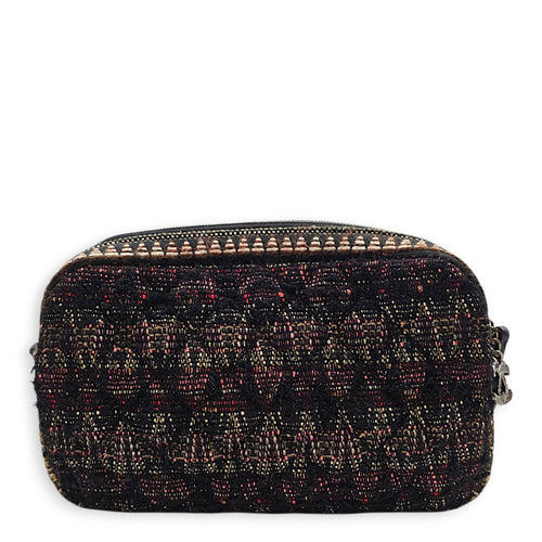 Paris-Dallas Tweed Camera Multi-colour Shoulder Bag in Tweed Gunmetal hardware