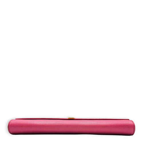 Classic Y Ligue  28cm Pink Clutch  in Calfskin Gold hardware CL2608-023145 5
