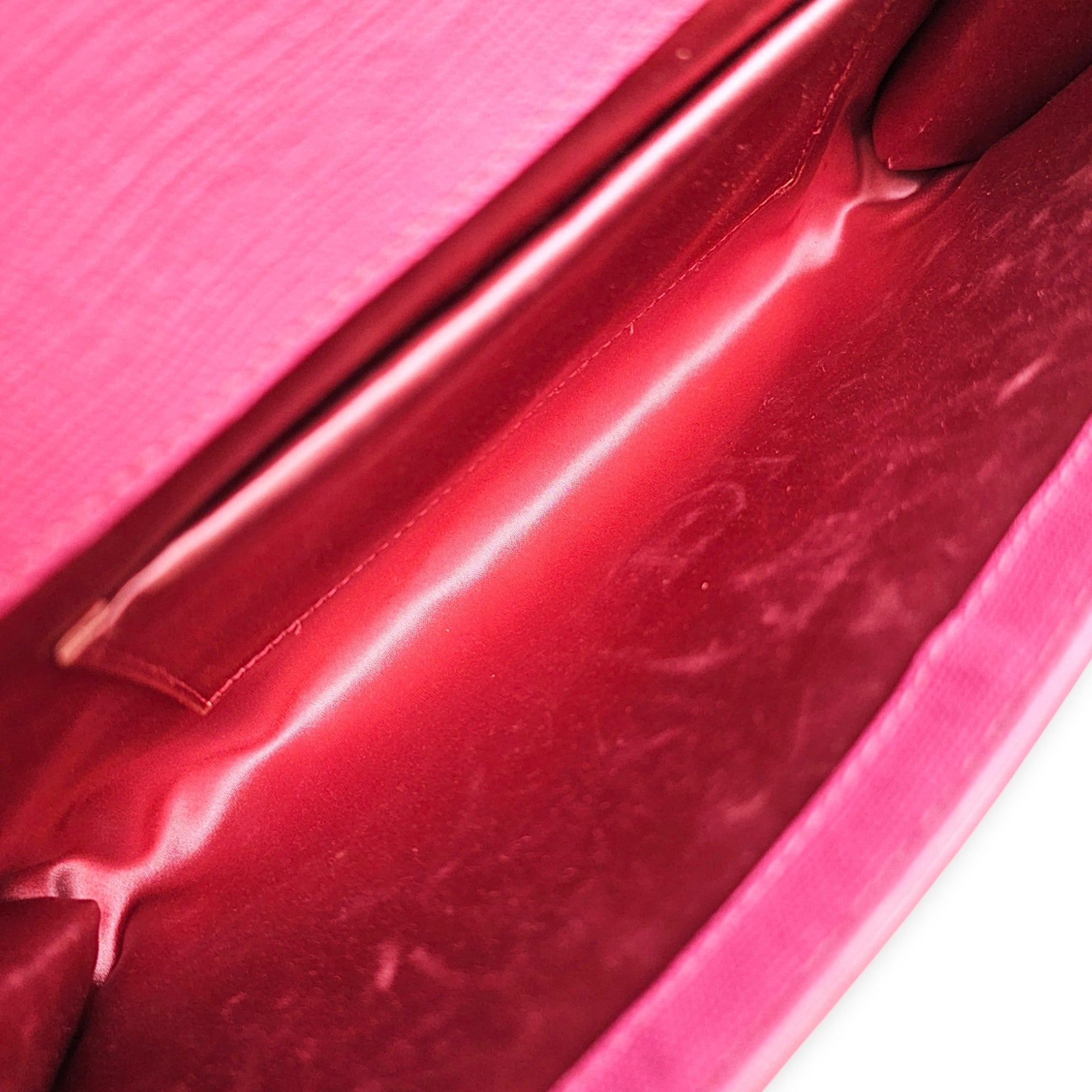 Classic Y Ligue  28cm Pink Clutch  in Calfskin Gold hardware CL2608-023145 6