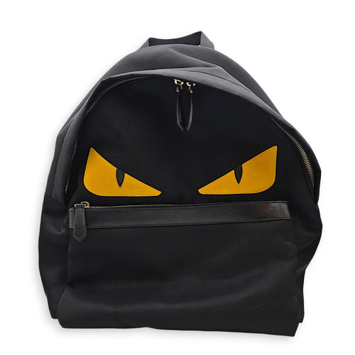 Monster Black Backpack in Nylon Silver hardware CL2608-023146 1