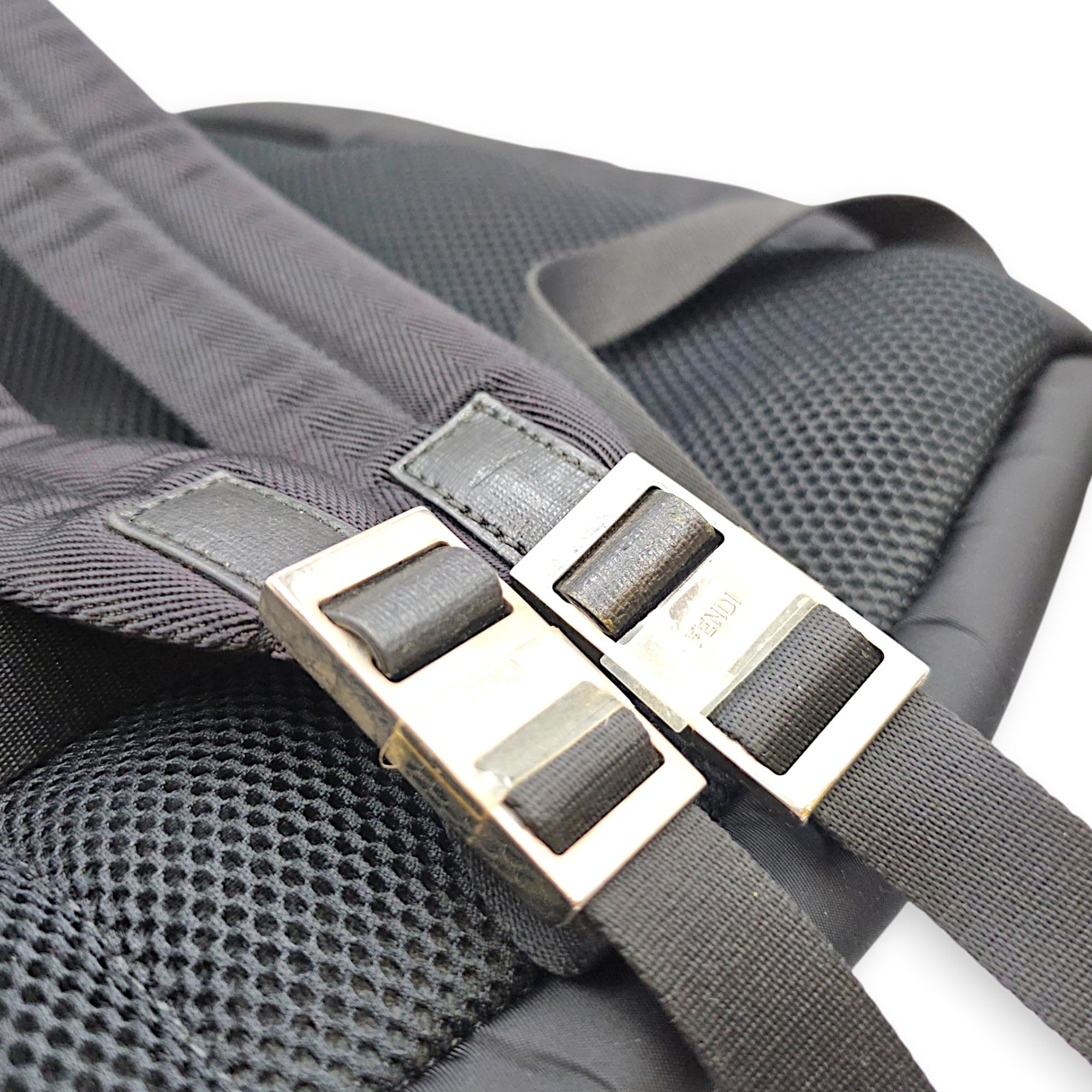Monster Black Backpack in Nylon Silver hardware CL2608-023146 9