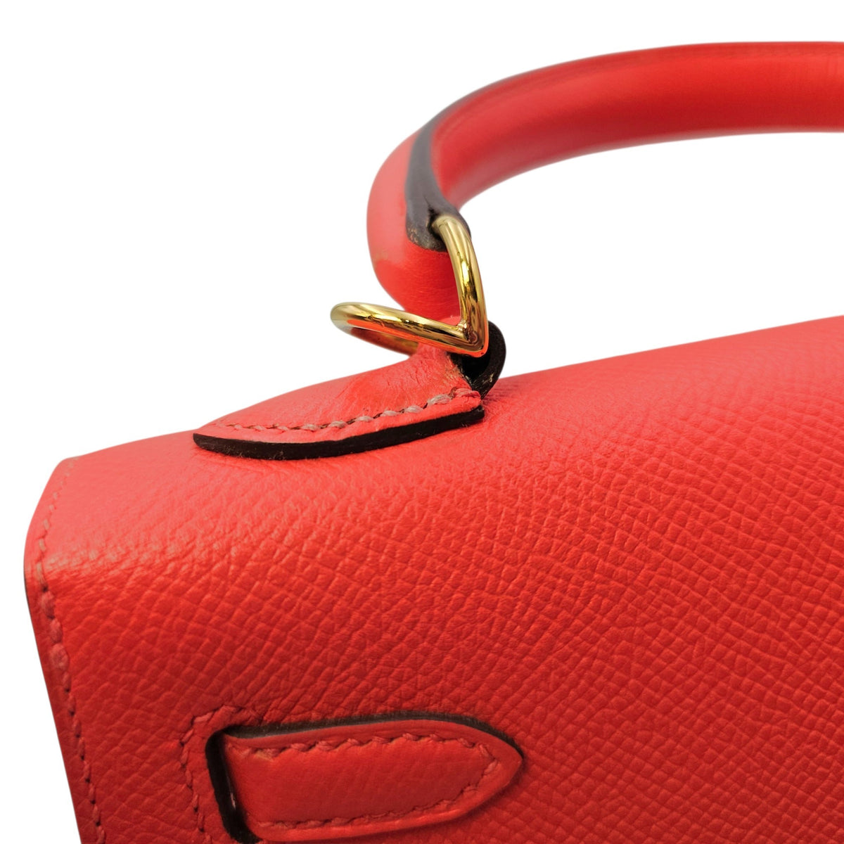 Sellier Kelly 25 Rose jaipur in Epsom Gold hardware