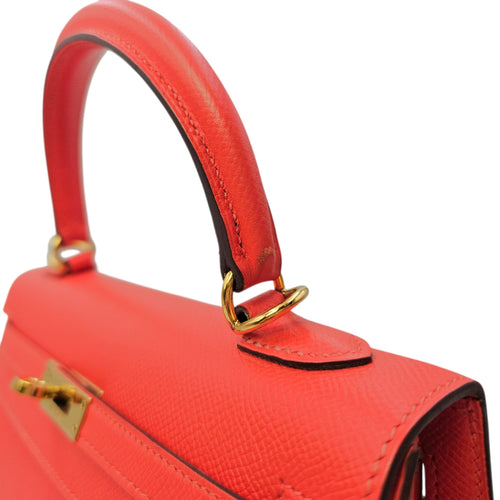 Sellier Kelly 25 Rose jaipur in Epsom Gold hardware
