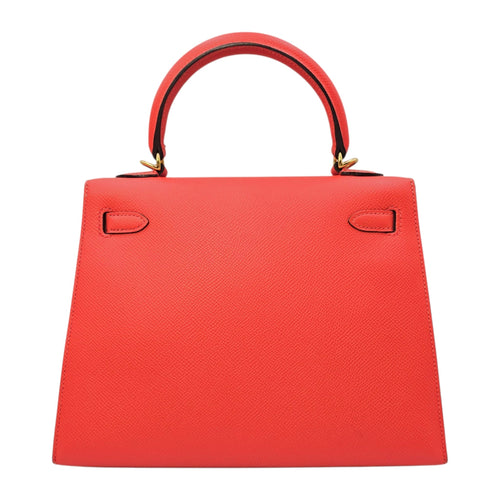 Sellier Kelly 25 Rose jaipur in Epsom Gold hardware
