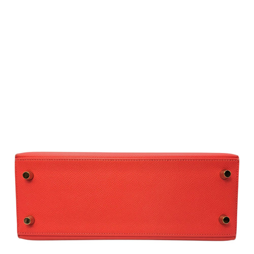 Sellier Kelly 25 Rose jaipur in Epsom Gold hardware