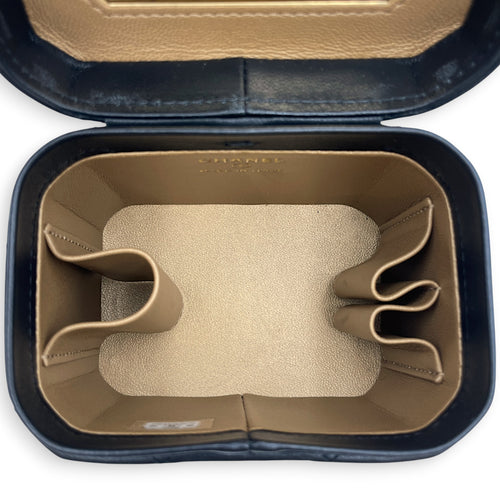 Vanity Mini Black Vanity Bag in Lambskin Gold hardware