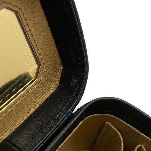 Vanity Mini Black Vanity Bag in Lambskin Gold hardware