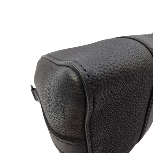 Aerogram City 27 Black Crossbody Bag in Calfskin Gunmetal hardware