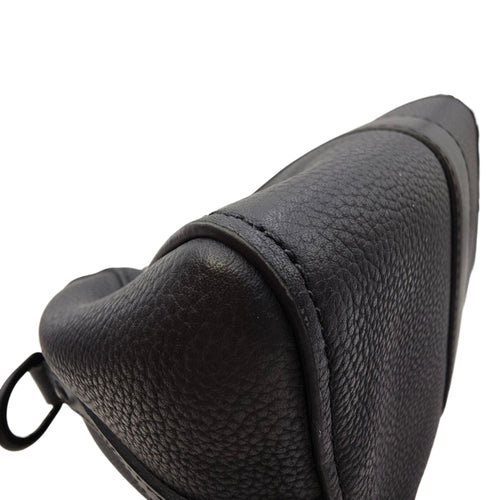 Aerogram City 27 Black Crossbody Bag in Calfskin Gunmetal hardware